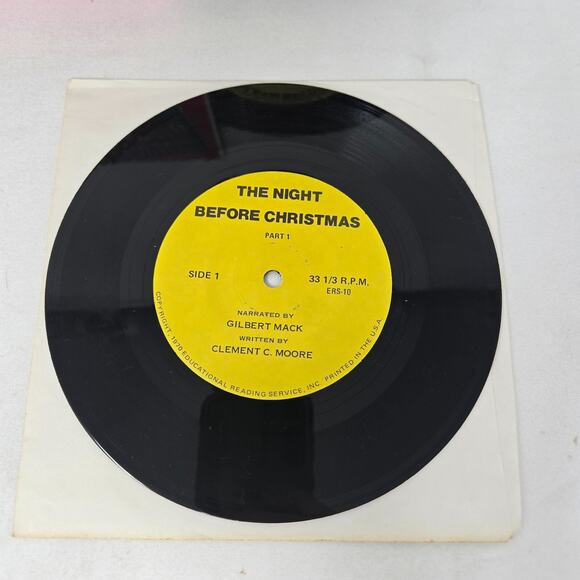 Little Golden Book Christmas Book 7" Records Rudolph Frosty‎ Night Before 45s - Picture 13 of 16